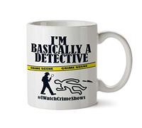 Amante De Los Podcasts Sobre Crímenes Reales: Básicamente, Una Cinta De Detectives Sobre La Escena Del Crimen Taza Cerámica Taza De Café Porcelana Tazas Para Amigo Cacao Leche 330Ml