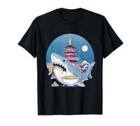 Amante de los tazones de ramen Shark Ramen Pagoda, montaje en torre, Fuji Shark Ramen Camiseta
