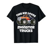 Amante de Monster Truck - Este niño ama los Camiones Monstruos - Niños Camiseta gráfica económica, Hombre, Negro, M