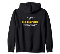 Amante de New Hampshire Realmente Amo Granite State Sudadera con Capucha