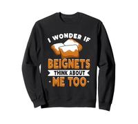 Amante de Nueva Orleans Me pregunto si Beignets piensan en mí también Sudadera