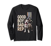 Amante de Pitbull "Good Boy Bad", Bully Breed, Dog Manga Larga