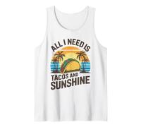 Amante de taco divertido, todo lo que necesito son tacos y Camiseta sin Mangas