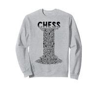 Amante del ajedrez Jugador Juego Flujo Cascada Piezas Divertido Sudadera