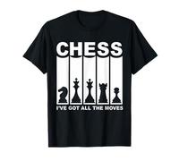 Amante del ajedrez: tengo todos los movimientos, jugador de ajedrez retro Camiseta