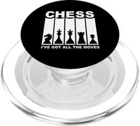Amante del ajedrez: tengo todos los movimientos, jugador de ajedrez retro PopSockets PopGrip para MagSafe