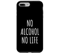 Amante del alcohol Hombres Mujeres Alcoholismo Humor Fiesta Traje Carcasa para iPhone 7 Plus/8 Plus
