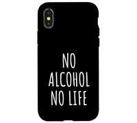 Amante del alcohol Hombres Mujeres Alcoholismo Humor Fiesta Traje Carcasa para iPhone X/XS
