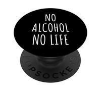 Amante del alcohol Hombres Mujeres Alcoholismo Humor Fiesta Traje PopSockets PopGrip Adhesivo