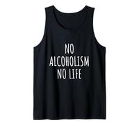 Amante del alcoholismo Hombres Mujeres Humor Party Outfit Bar Camiseta sin Mangas