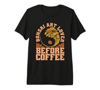 Amante del Arte del bonsái Antes de la jardinería Amante del café Bonsai Art Camiseta Premium