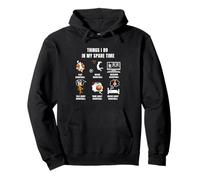 Amante del Baloncesto Hombre Mujer Cosas Divertidas Hago En Mi Repuesto Sudadera con Capucha