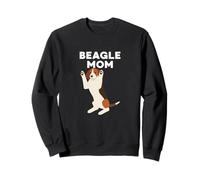 Amante del Beagle, divertido perro sabueso, dueña de un cachorro, linda mamá Sudadera