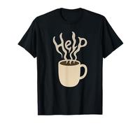 Amante del café Ayuda al Vapor Cita Divertida de cafeína Camiseta