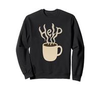 Amante del café Ayuda al Vapor Cita Divertida de cafeína Sudadera