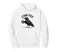 Amante del Café Diciendo Caw-Fee Cuervo Sonido Animal Pájaro Sudadera con Capucha