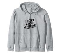 Amante del café Divertido de I Don't Do Mornings Sudadera con Capucha