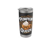 Amante del café Pumpkin Spice Queen Vaso térmico de acero inoxidable de doble pared