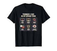 Amante del Cine Cosas Que Hago en mi Tiempo Libre Películas Divertidas Camiseta