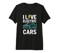 Amante del Coche eléctrico Conductor EV sostenible Amor Coches eléctricos Camiseta Premium