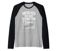 Amante del Crimen Verdadero y Amante del Misterio sin Resolver Camiseta Manga Raglan