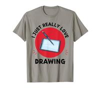 Amante del dibujo Me encanta dibujar amante Camiseta