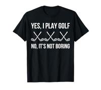 Amante del Golf, el Golf no es Aburrido, Divertido Jugador de Golf Camiseta