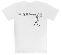 Amante del Golf: Hoy No Hay Golf Camiseta Blanca para Niños Camiseta De Manga Corta para Niños Kids White tee Children Short Sleeve T-Shirt