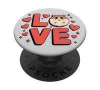 Amante del hámster Lindo Amor de hámster dueño de Mascotas niñas y Mujeres PopSockets PopGrip Adhesivo