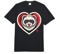 Amante del hurón Lindo Animal Wildlife Corazón Rojo Comfort Colors Adult Heavyweight T-Shirt