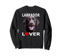 Amante del Laboratorio de Chocolate Brown Labrador Retriever Dog Lover Sudadera
