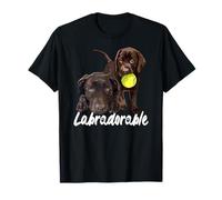 Amante del Laboratorio de Chocolate Brown Labrador Retriever Puppy Lover Camiseta