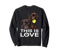 Amante del Laboratorio de Chocolate Esto es Amor Brown Labrador Retriever Sudadera