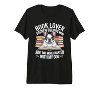 Amante del Libro Bulldog Francés Solo Un Capítulo Mre con Perro Camiseta Premium