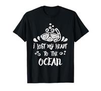 Amante del mar Buceo Cita Perdido Mi Corazón Divertido Arte de Buceo Camiseta