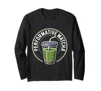 Amante del Matcha Performativo Gen Z Performativo Hombre Manga Larga