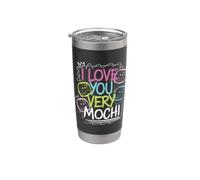 Amante del Mochi, Te Quiero Mucho Mochi Vaso térmico de acero inoxidable de doble pared