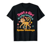 Amante del mono araña Solo una chica que ama a los monos araña Camiseta