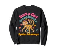 Amante del mono araña Solo una chica que ama a los monos araña Sudadera