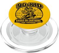 Amante del monopatín de Dibujos Animados Retro de los Noventa para niños de los 90 PopSockets PopGrip para MagSafe