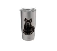 Amante del perro mastín italiano Cane Corso Vaso térmico de acero inoxidable de doble pared