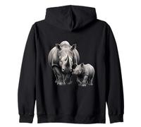 Amante del Rinoceronte Vida Silvestre Safari Animal Sudadera con Capucha