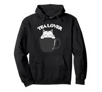 Amante del té Cool Lover of Tea Cats Bebe té Sudadera con Capucha