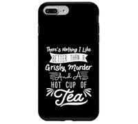 Amante del té Murder Mystery Reader Carcasa para iPhone 7 Plus/8 Plus