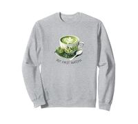 Amante del té verde Matcha,Pero primero Matcha,Acuarela Estética Sudadera
