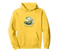 Amante del té verde Matcha,Pero primero Matcha,Acuarela Estética Sudadera con Capucha