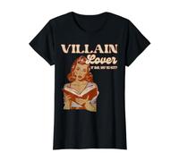 Amante del Villano Divertido Bookish Dark Romance Book Lover Camiseta gráfica económica, Mujer, Negro, M