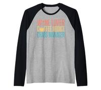 Amante del vino Adicto al café Manager del caos Mamá Camiseta Manga Raglan