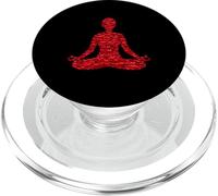 Amante del Yoga, Forma de corazón, ama el Yoga, día de San Valentín, mediación PopSockets PopGrip para MagSafe