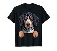 Amante Divertido de Bluetick Coonhound con Bolsillo Que se asoma Camiseta
